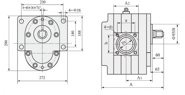 DCB-B600-1000-F(L) шестерёнчатый насос DCB-B600-1000-F(L) шестерёнчатый насос